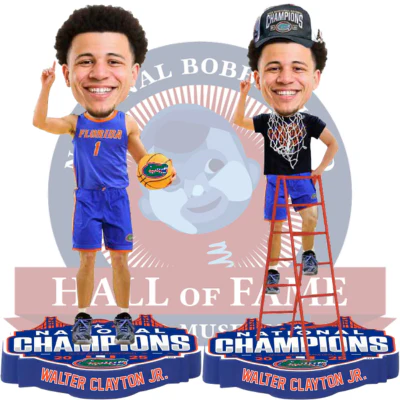 Walter Clayton Jr. Florida Gators 2025 NCAA Men's Basketball National Champions Bobbleheads (Presale)