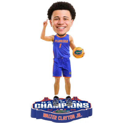 Walter Clayton Jr. Florida Gators 2025 NCAA Men's Basketball National Champions Bobbleheads (Presale) - Image 3