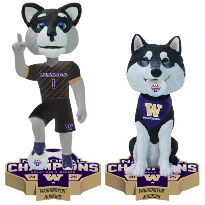 Washington Huskies 2025 NCAA Men's Soccer National Champions Bobblehead Set (Presale) - Image 2