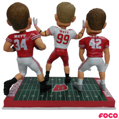 Watt Brothers Wisconsin Badgers Bobblehead - Image 3