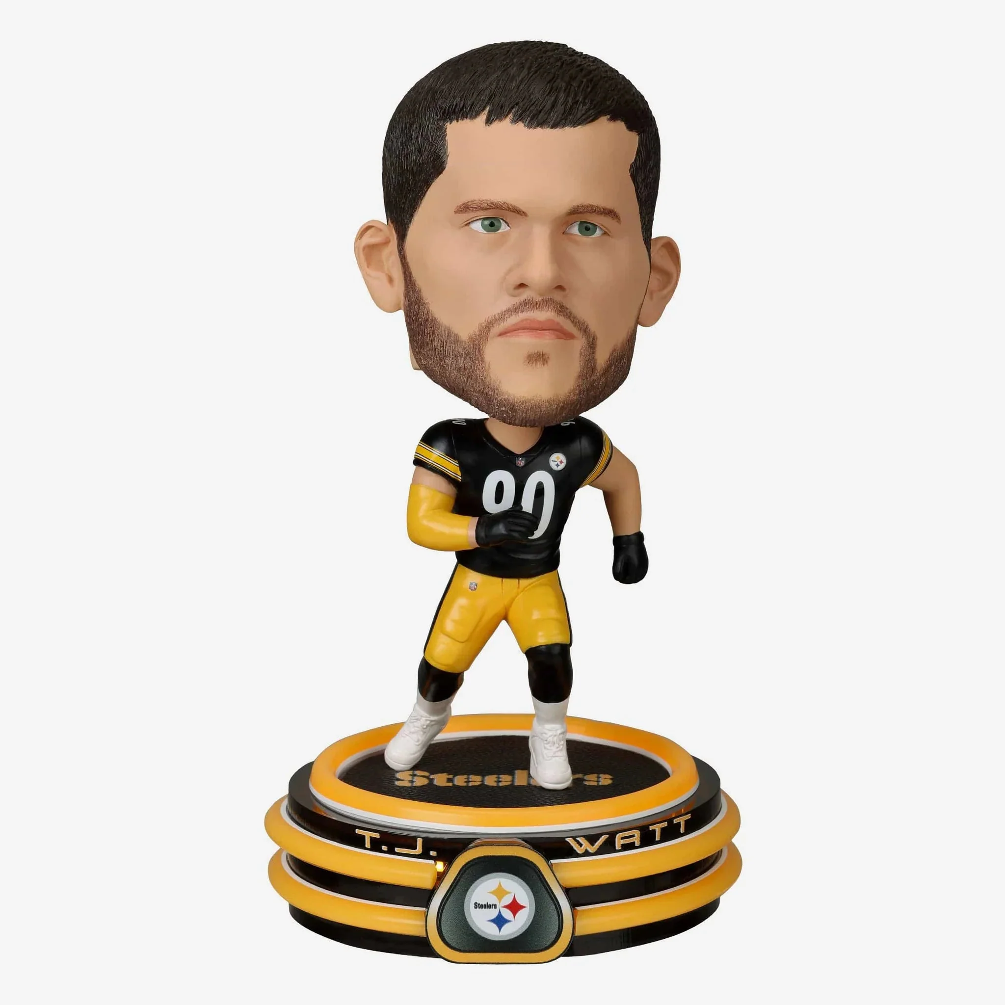 T.J. Watt Pittsburgh Steelers Neon Bighead NFL Football Bobblehead