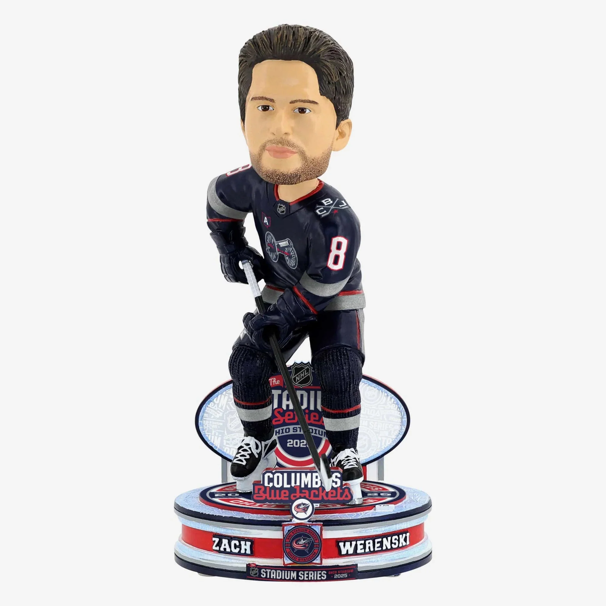 Zach Werenski Columbus Blue Jackets 2025 NHL Stadium Series Bobblehead NHL