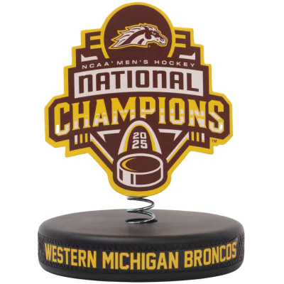 Western Michigan Broncos 2025 NCAA Men's Hockey National Champions Bobbleheads - Image 3