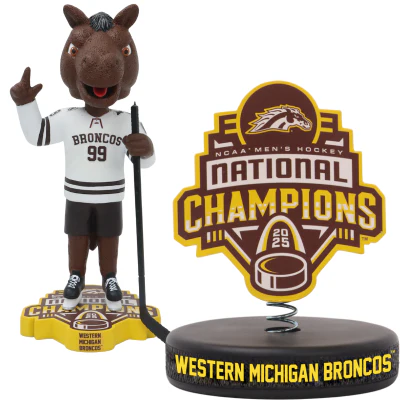 Western Michigan Broncos 2025 NCAA Men's Hockey National Champions Bobbleheads - Image 4