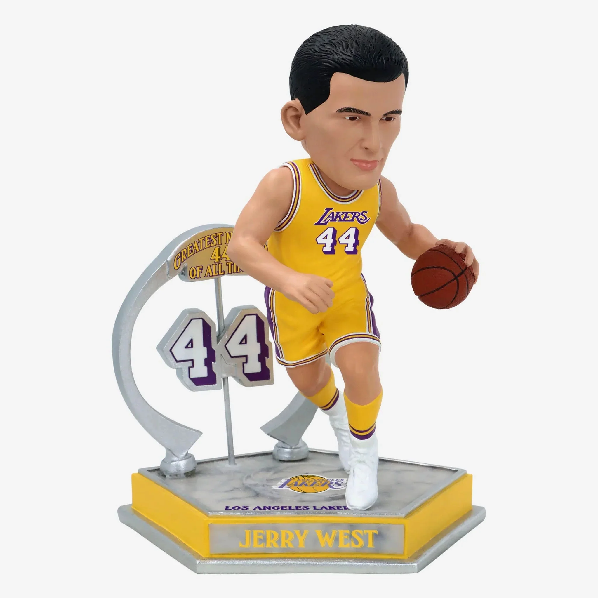 Jerry West Los Angeles Lakers Legendary Number 44 NBA Bobblehead