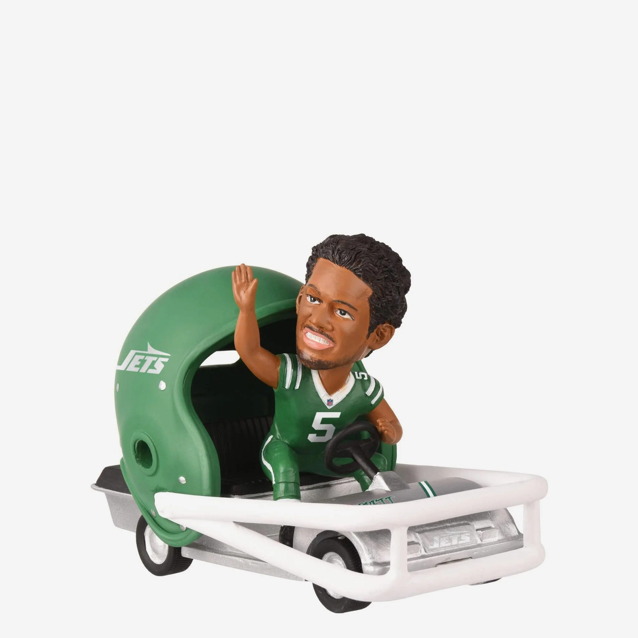 Garrett Wilson New York Jets Helmet Cart NFL Football Bobblehead