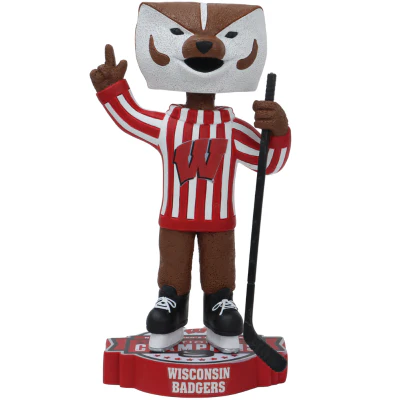 Bucky Badger Wisconsin Badgers Mascot 2025 NCAA Women's Hockey National Champions Bobblehead - Image 2