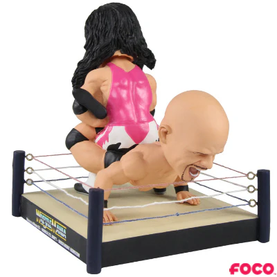 WrestleMania 13 Bret Hart and Stone Cold Steve Austin Bobblehead - Image 2
